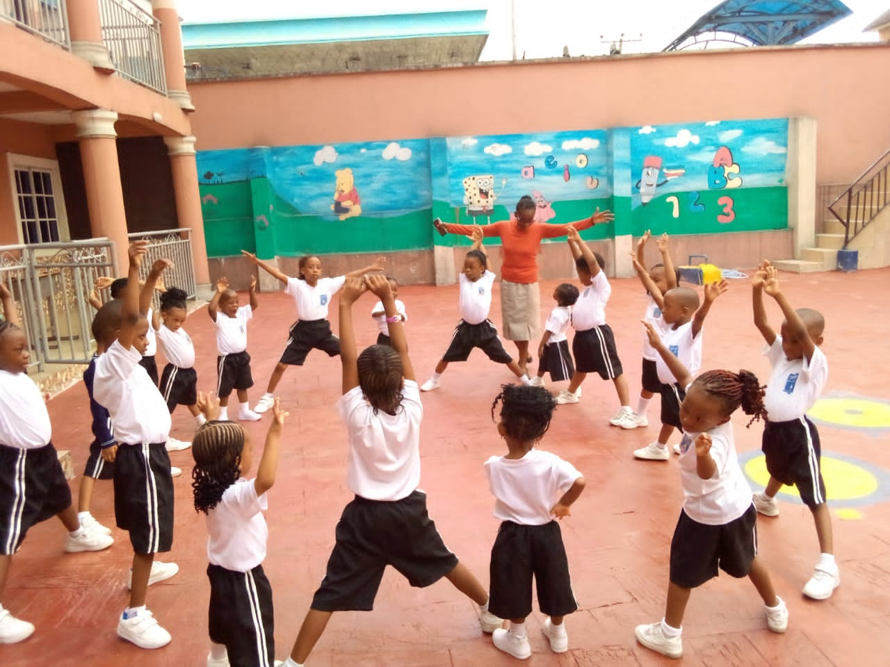 kids working out